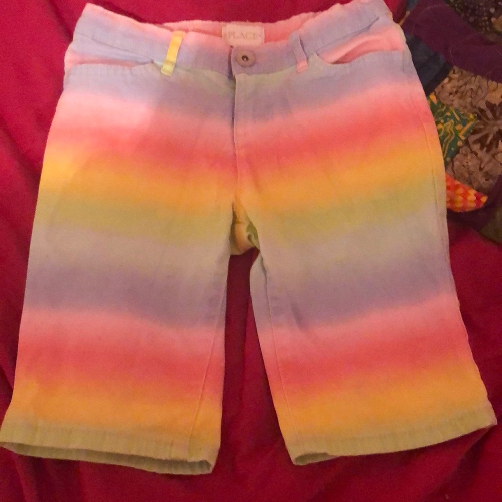 Girls rainbow shorts